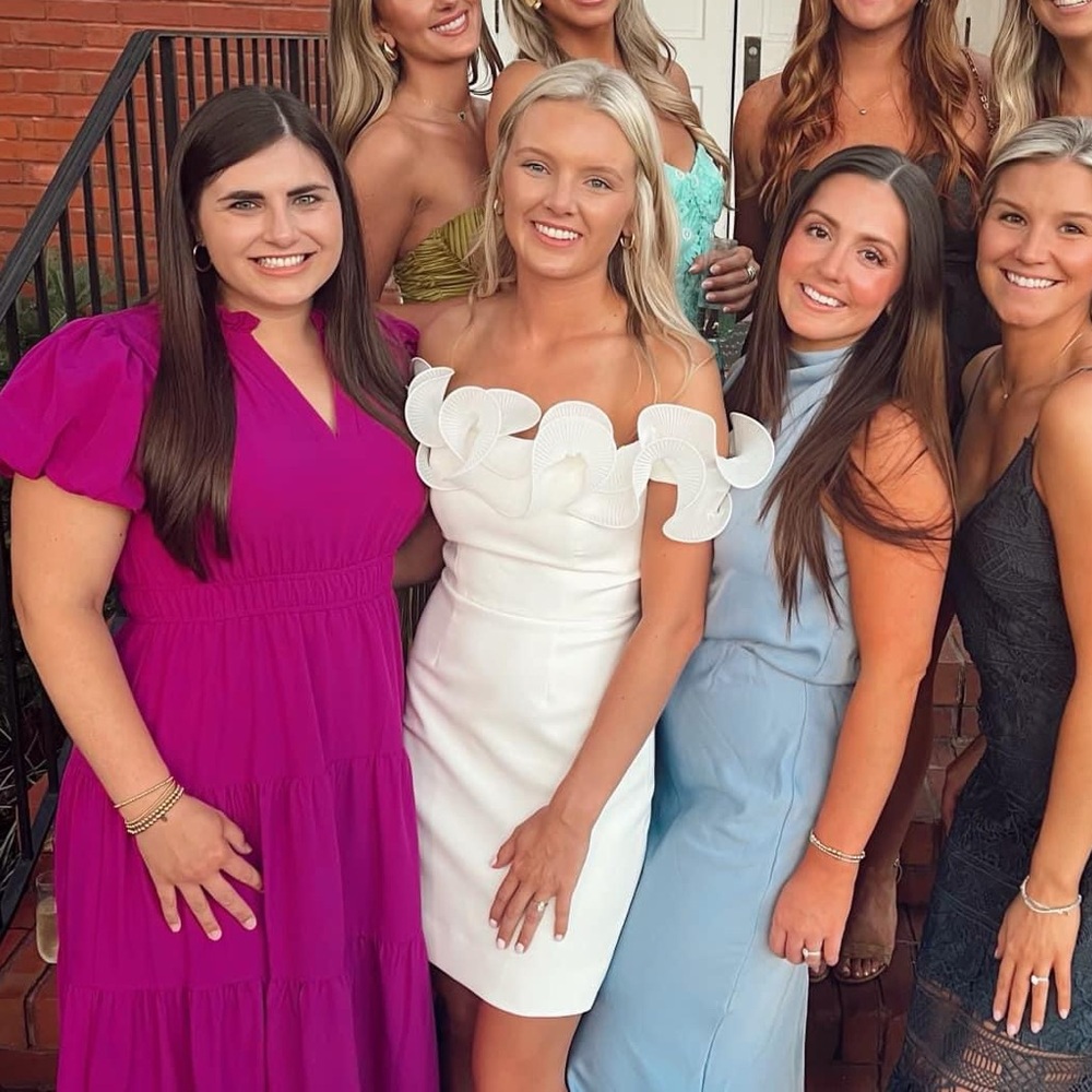 White bridal dress